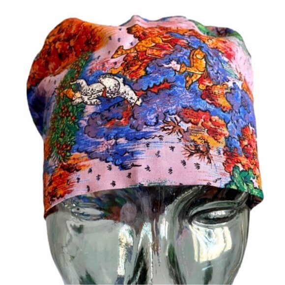 Handmade Boho Colourful Pastoral Hair Bonnet - One Size 🌈 - Picture 2 of 6